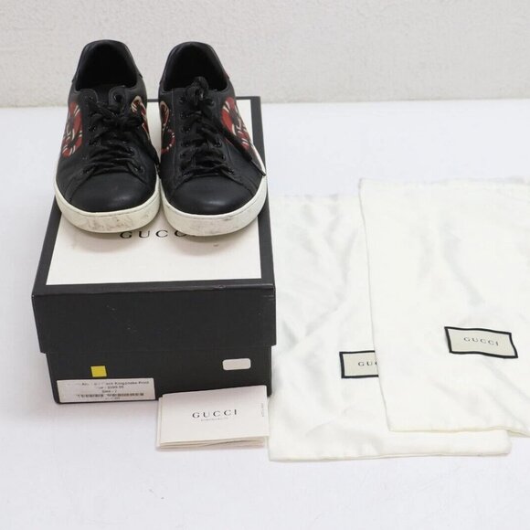 Gucci Ace "Kingsnake" Low Leather Sneaker Size 7.5 US/41 EU - Picture 1 of 16